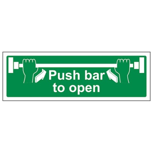 Rigid Push Bar Signs