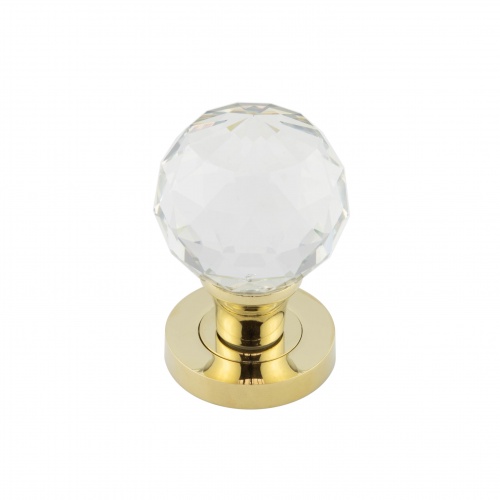 Jedo Kontrax Faceted Glass Mortice Knob