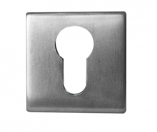 Stainless Steel Euro Profile Square Escutcheons