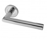 Stainless Steel Julian Door Handle on Rose Grade 304 Stainless Steel