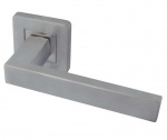 Stainless Steel Sirius Door Handle on Rose Grade 304 Satin Stainless Steel